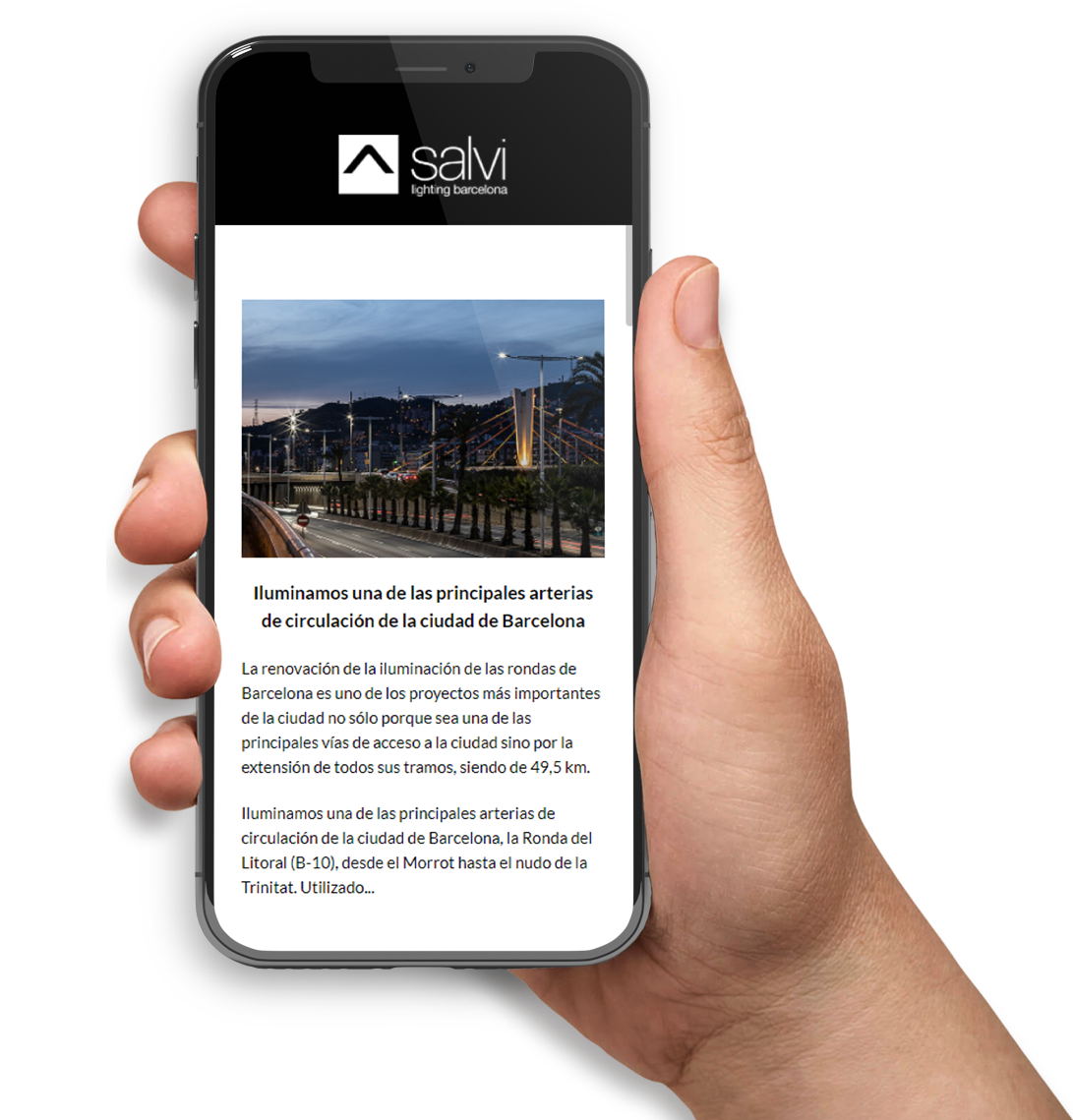 newsletter phone 1 | Salvi Lighting Barcelona